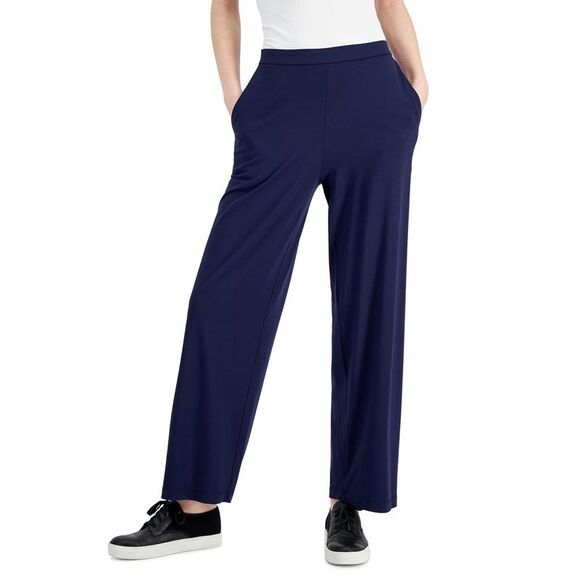 Eileen Fisher Pull On Straight Leg Pants - Picture 3 of 3